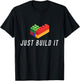 Just Build It Building Toy Blocks Bricks Children Play T-Shirt - T-Shirt | Black
