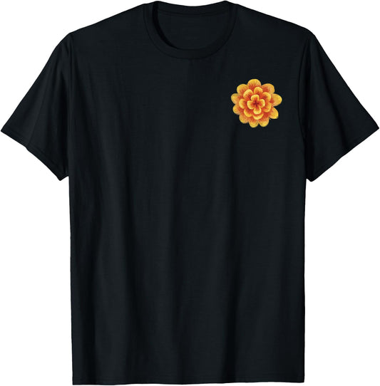 Disney Pixar Coco Marigold Pocket Seize Your Moment Back T-Shirt - T-Shirt | Black