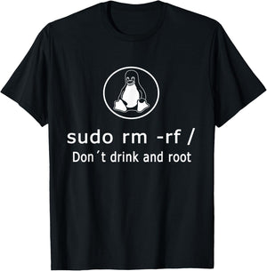 Linux sudo rm -rf/Linux admin T-Shirt - T-Shirt | Black