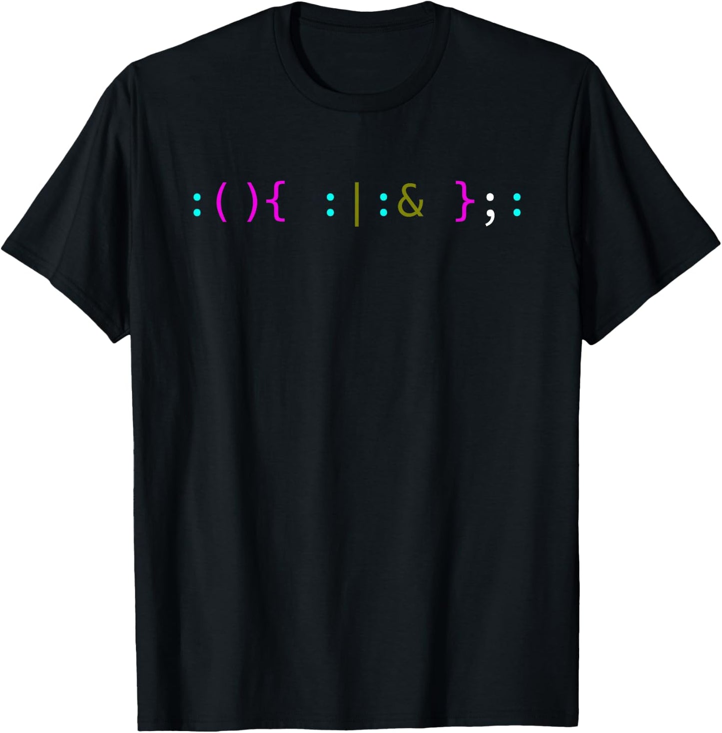 Bash Fork Bomb for Unix Geeks T-Shirt - T-Shirt | Black