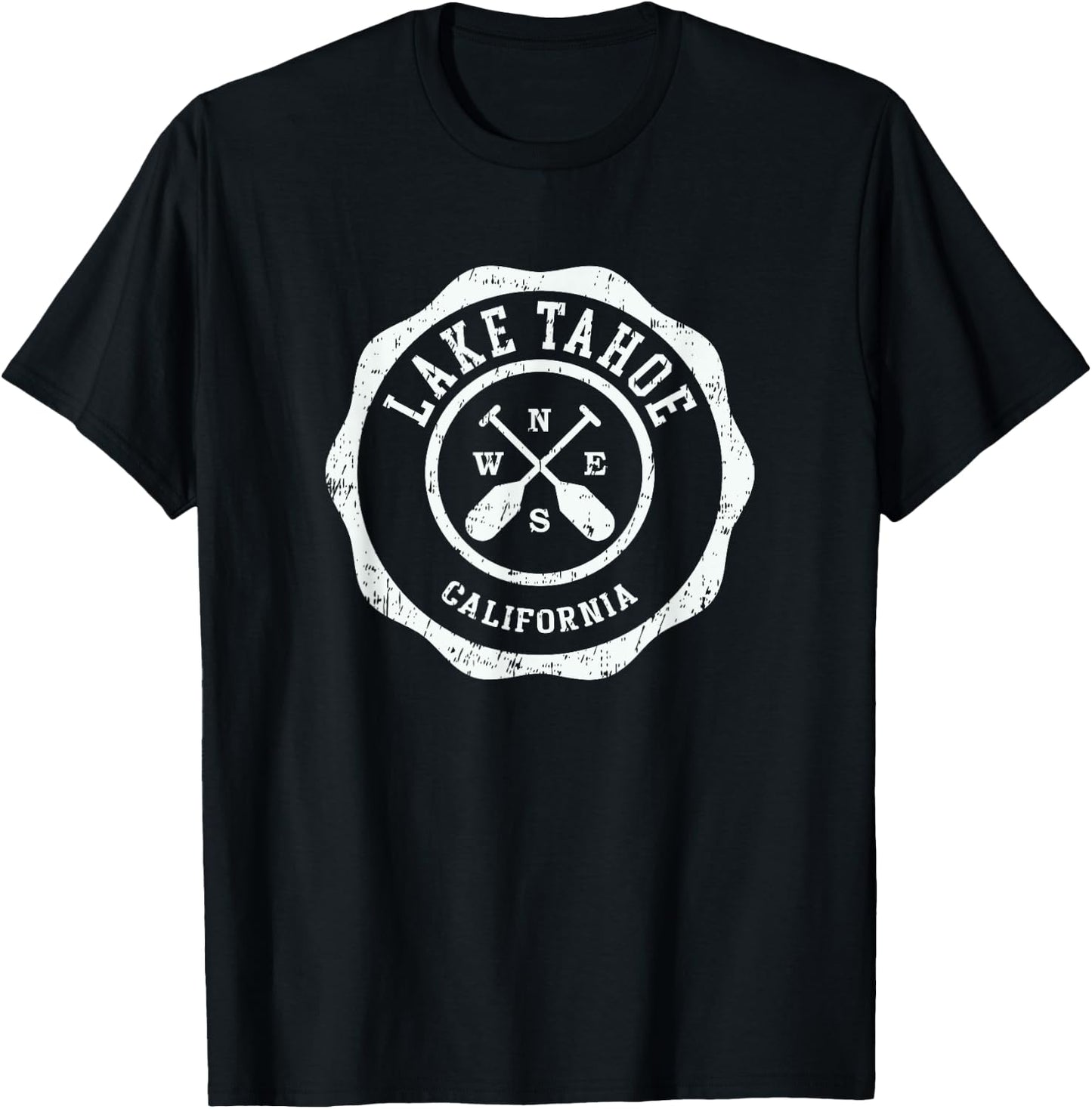 Vintage Lake Tahoe California T-Shirt - T-Shirt | Black