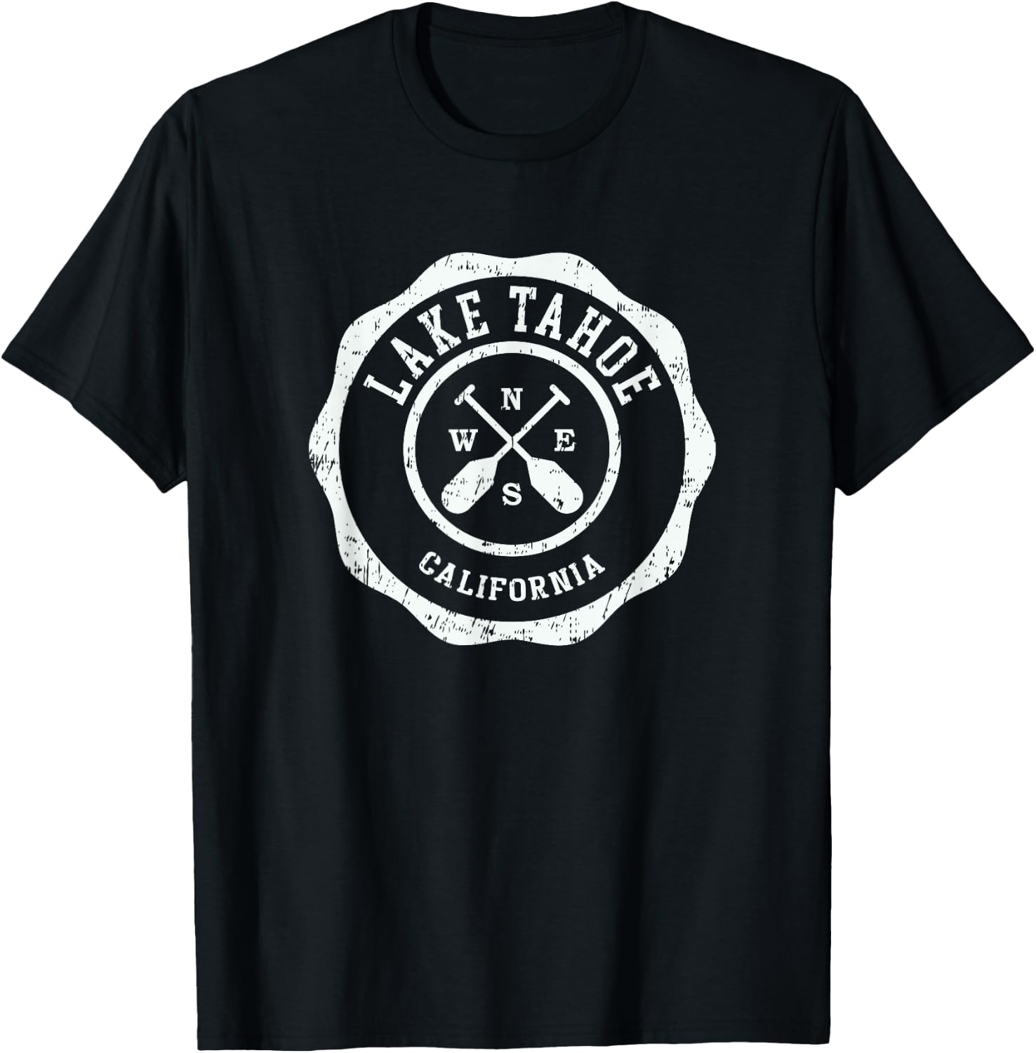 Vintage Lake Tahoe California T-Shirt - T-Shirt | Black