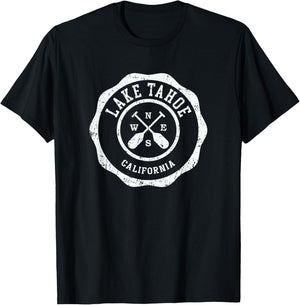 Vintage Lake Tahoe California T-Shirt - T-Shirt | Black
