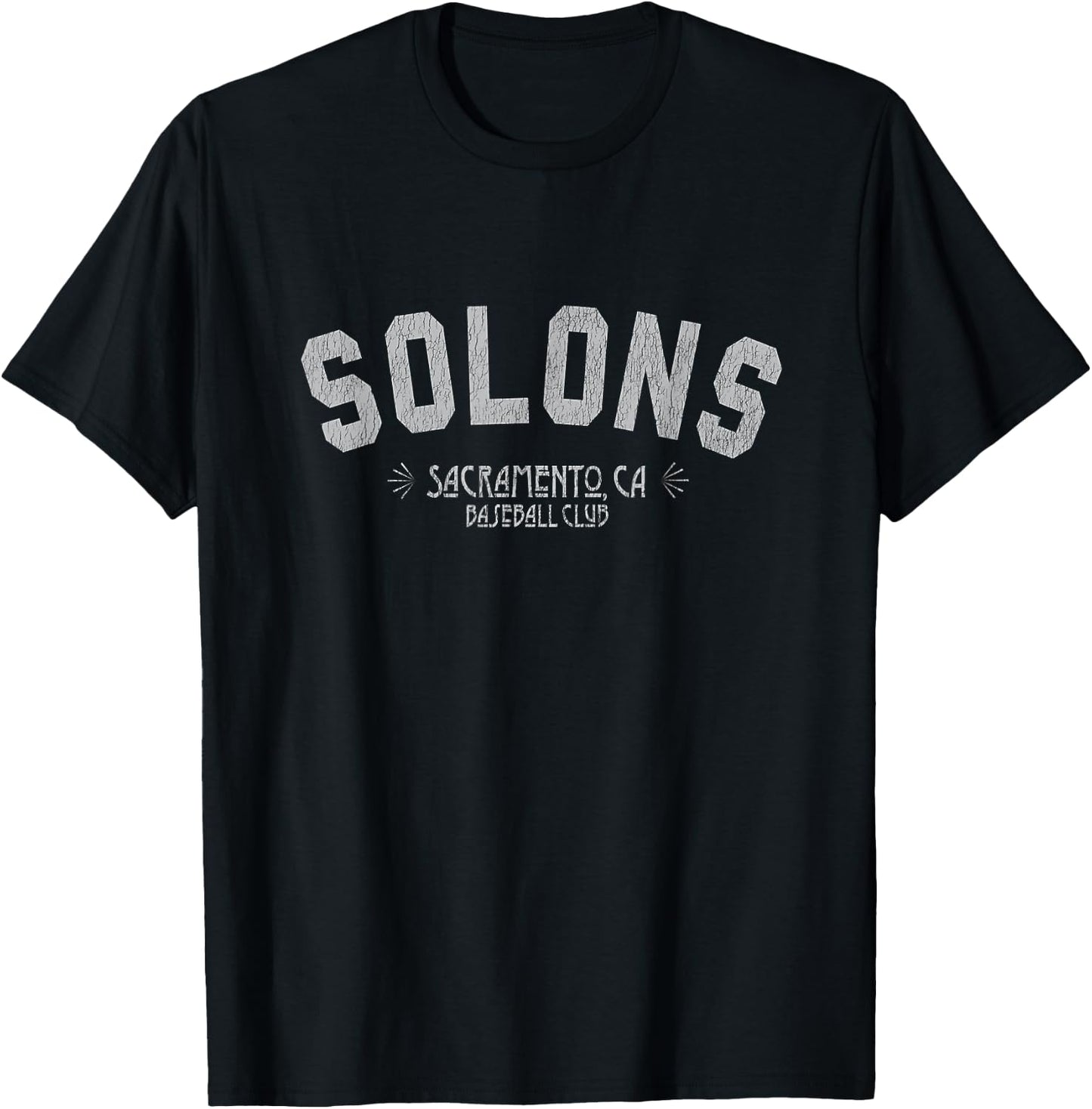 Sacramento Solons Classic Old-Fashioned Baseball T-Shirt - T-Shirt | Black