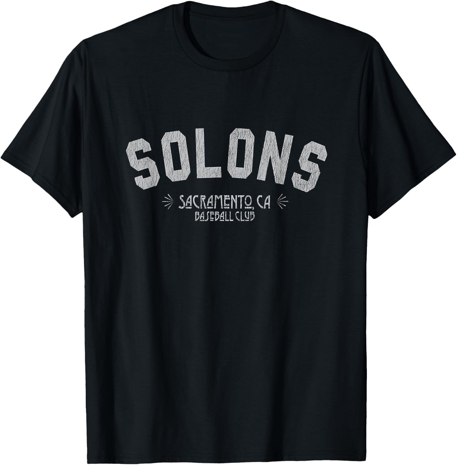 Sacramento Solons Classic Old-Fashioned Baseball T-Shirt - T-Shirt | Black