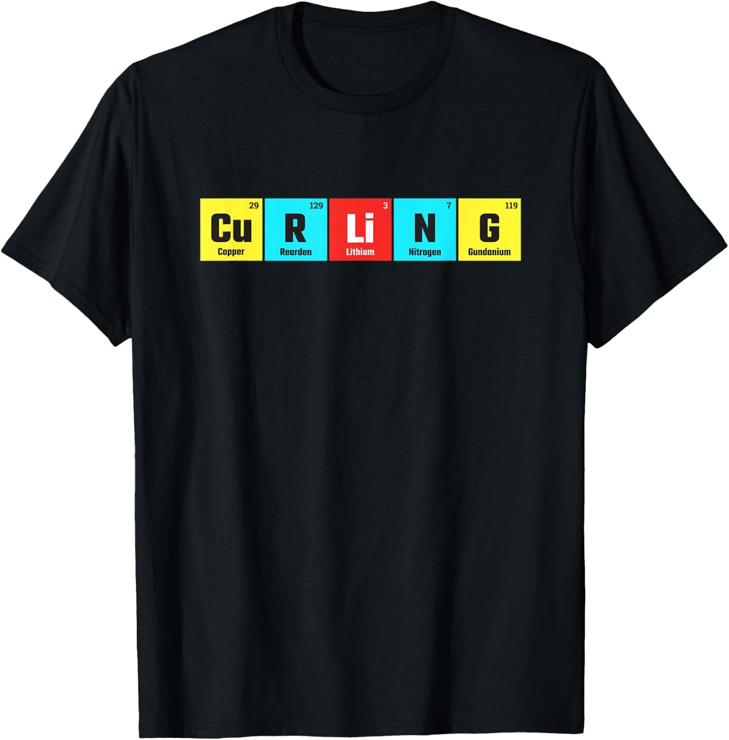 Spiral Basic Periodic Table Fun T-Shirt - T-Shirt | Black