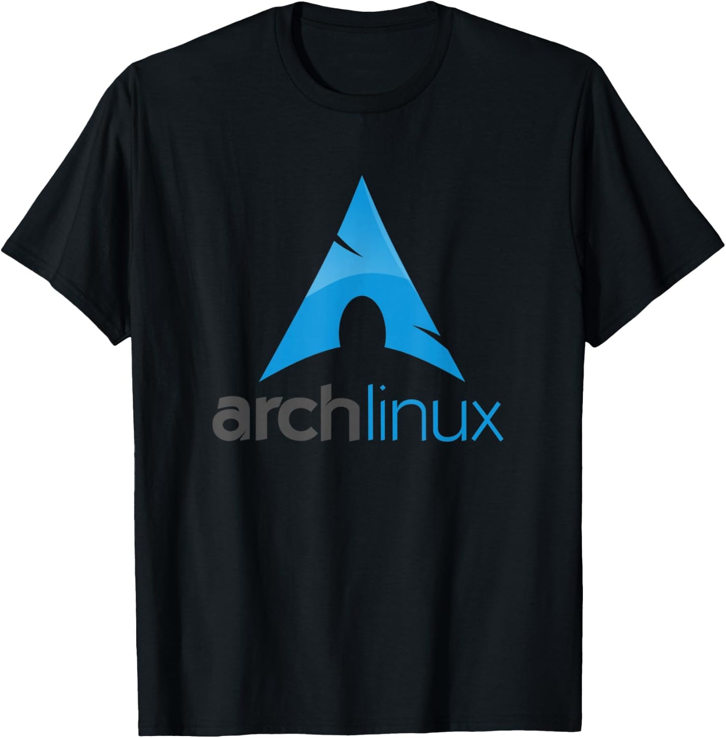 Arch Linux lover tagline and Logo Open Source Os T-Shirt - T-Shirt | Black