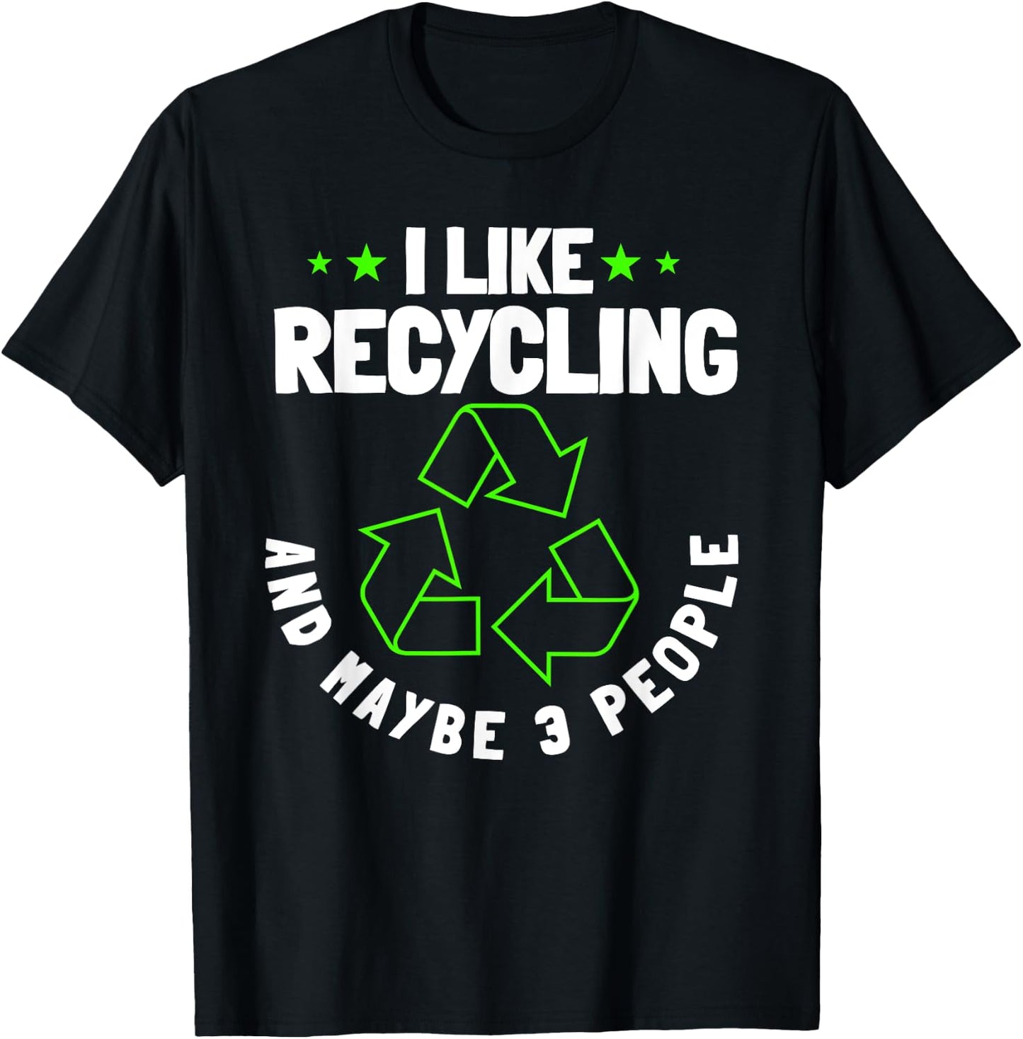 Recycling Environmentalist Recycle Earth Day Nature Lover T-Shirt - T-Shirt | Black