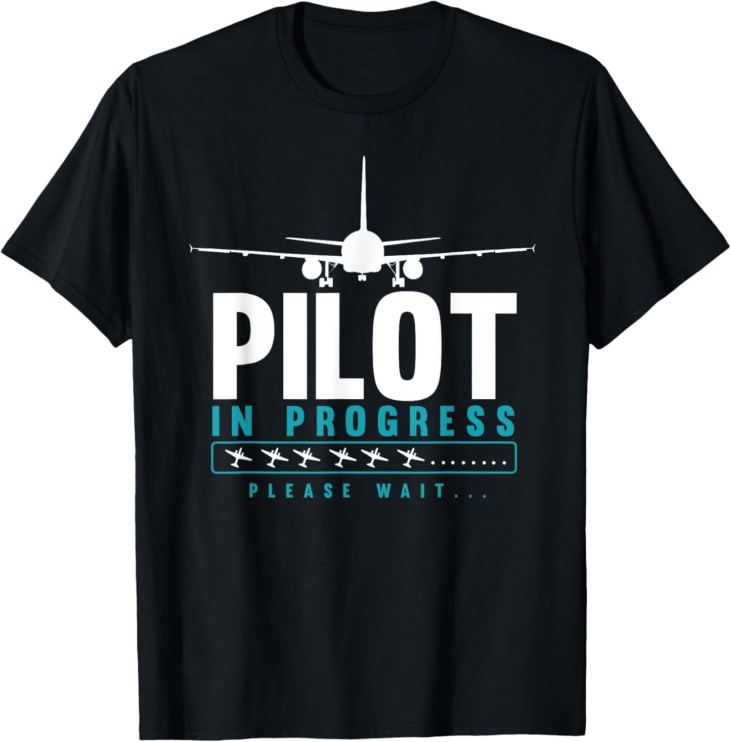 Pilot In Progress, Future Pilot Toy Airplane T-Shirt - T-Shirt | Black