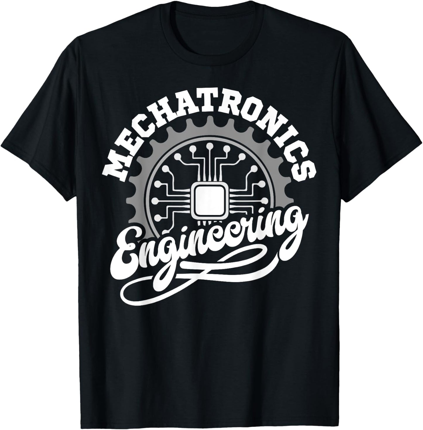 Mechatronics Engineer Electromechanical Mechanic Engineering T-Shirt - T-Shirt | Black