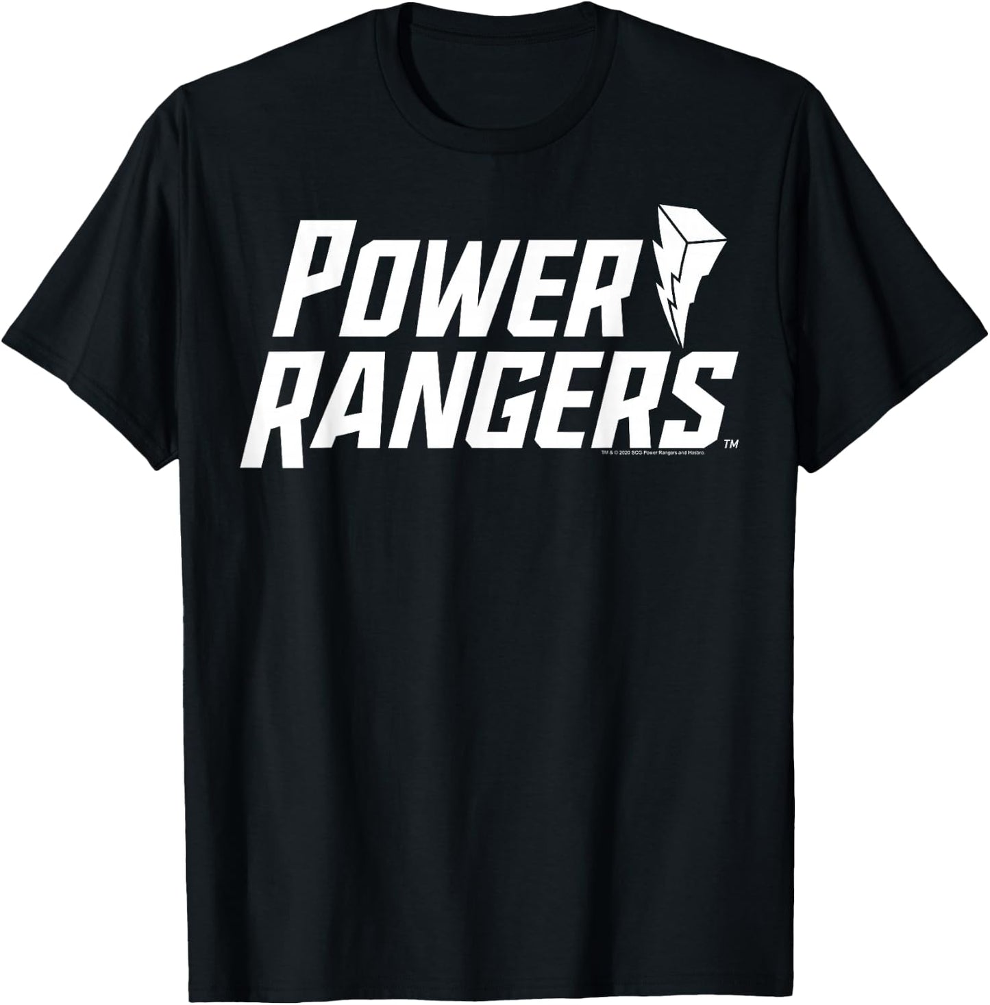 Power Rangers Simple Logo T-Shirt - T-Shirt | Black