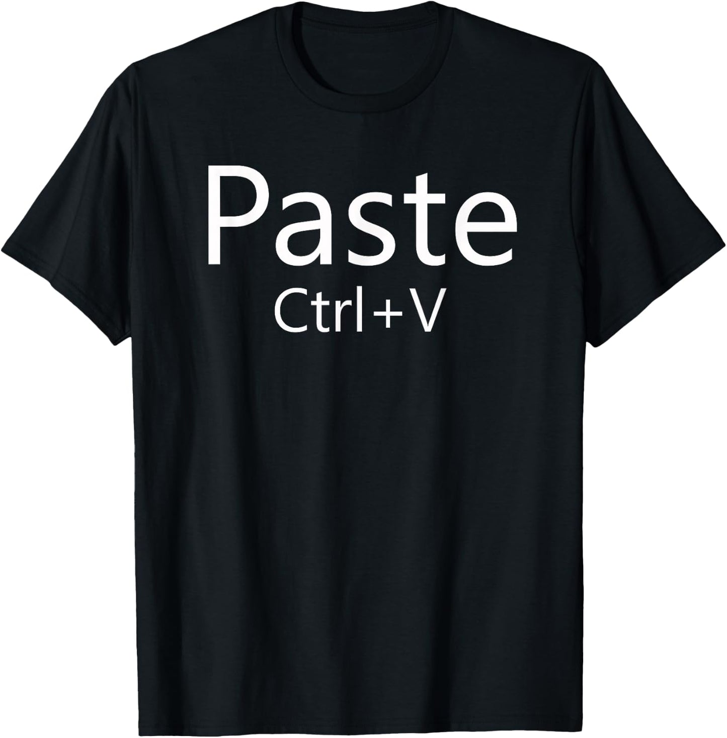 Paste Copy Halloween Couples Costume Matching Set Nerd Geek T-Shirt - T-Shirt | Black