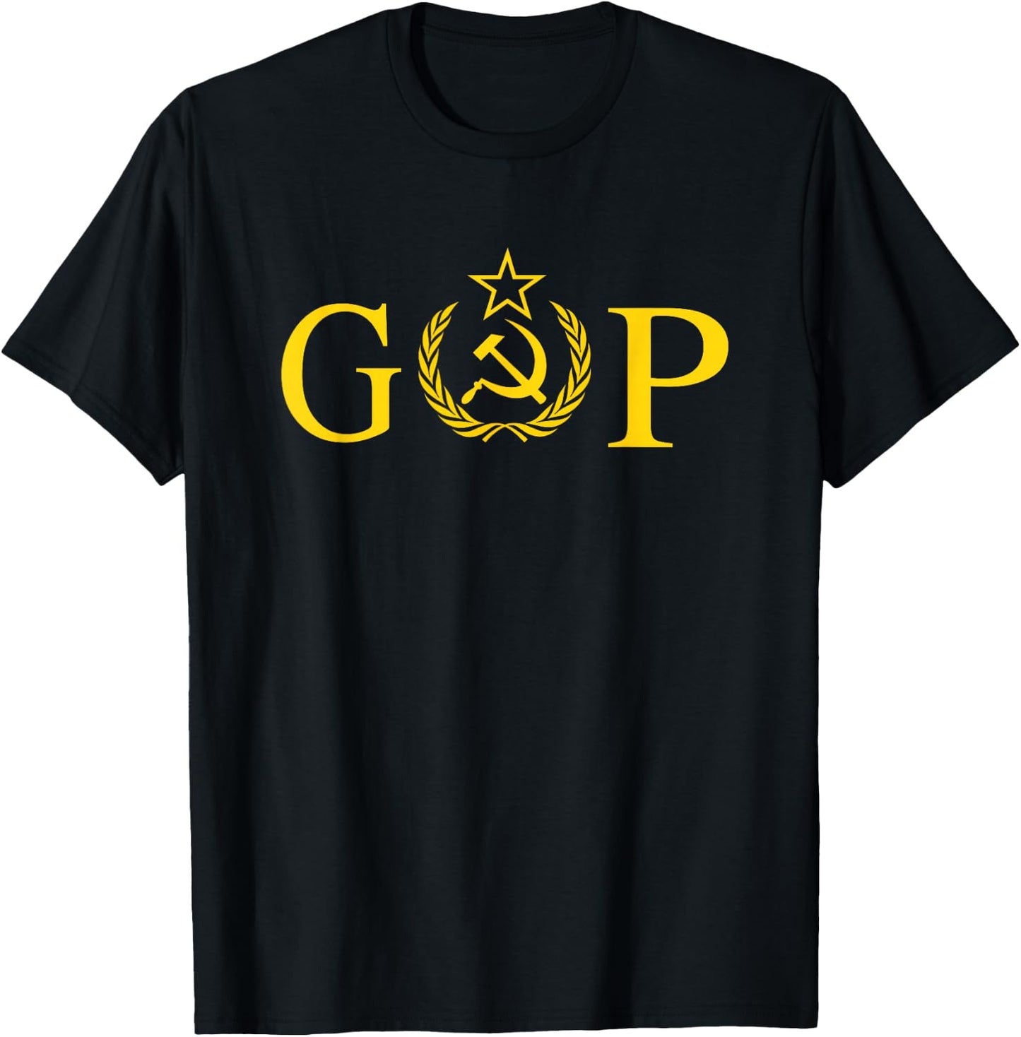 Anti Trump Russia Hammer & Sickle GOP Shirt T-Shirt - T-Shirt | Black