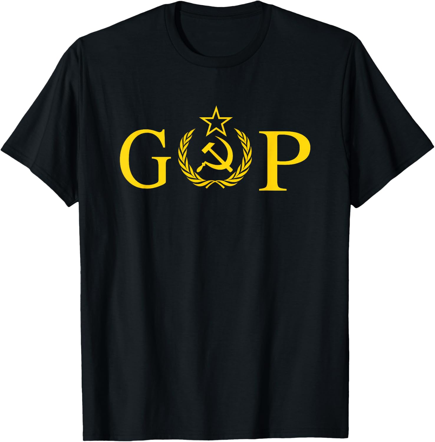 Anti Trump Russia Hammer & Sickle GOP Shirt T-Shirt - T-Shirt | Black