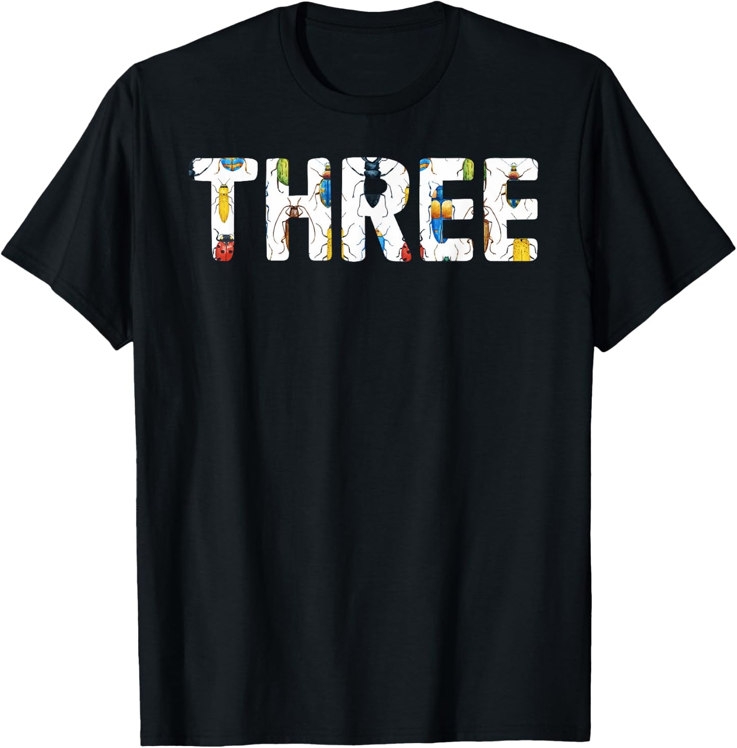 mb Bug 3rd Birthday Funny Insects Lover 3 Years Old Kids T-Shirt - T-Shirt | Black
