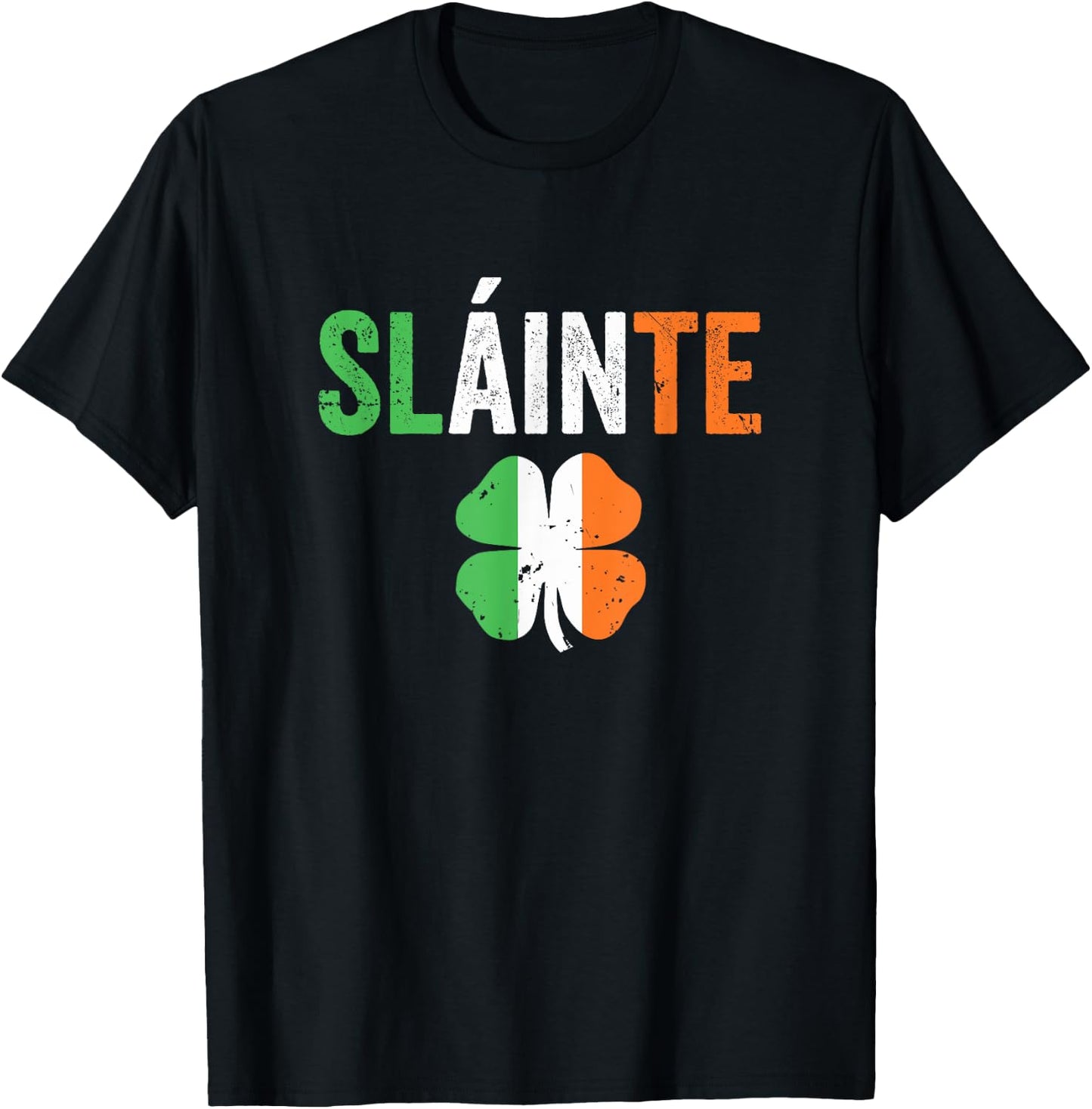 St Paddy's Day Shirt Women Men Irish Toast Slainte T-Shirt - T-Shirt | Black
