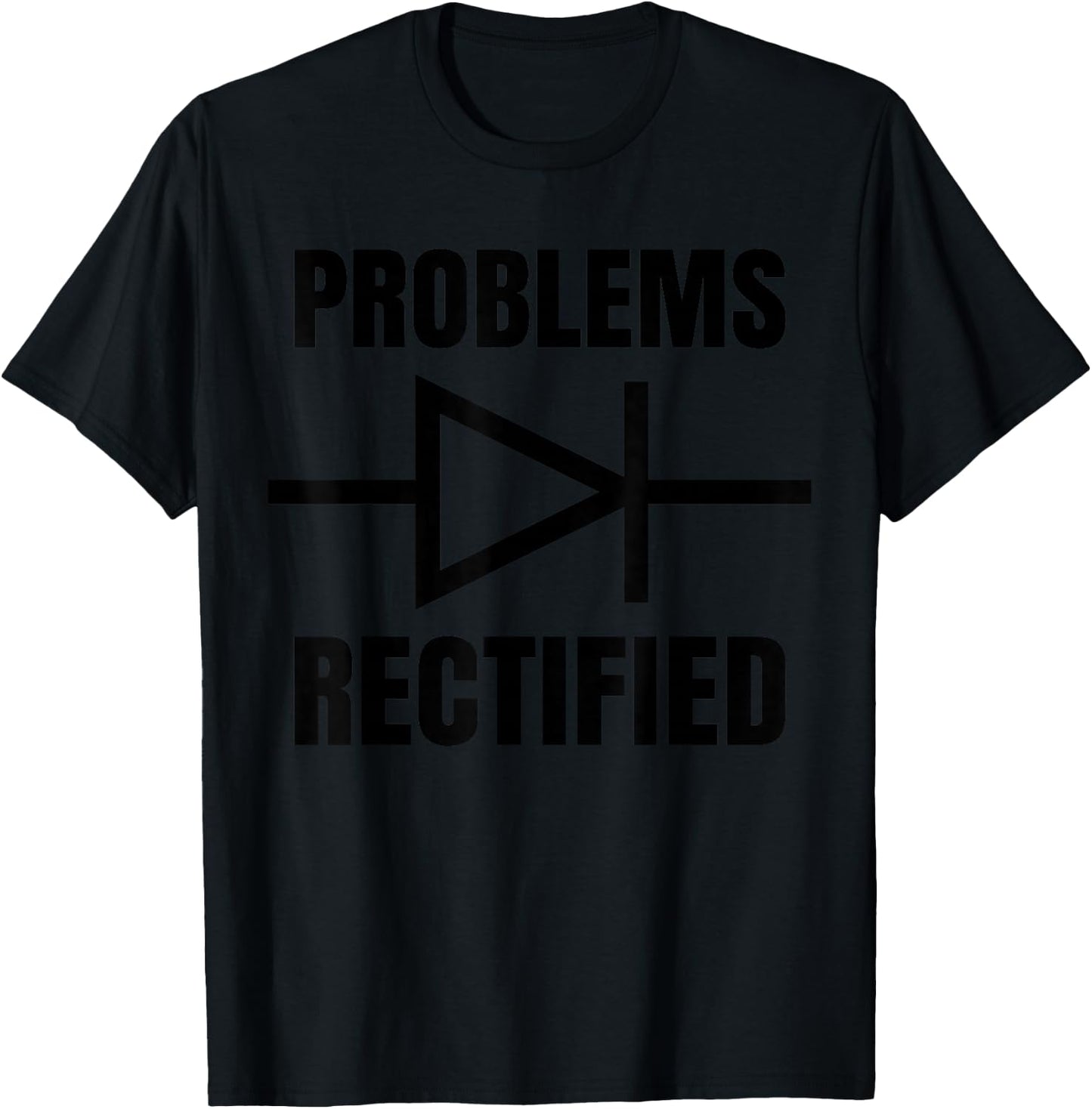 Electronics engineer & technician funny pun - Diode symbol T-Shirt - T-Shirt | Black