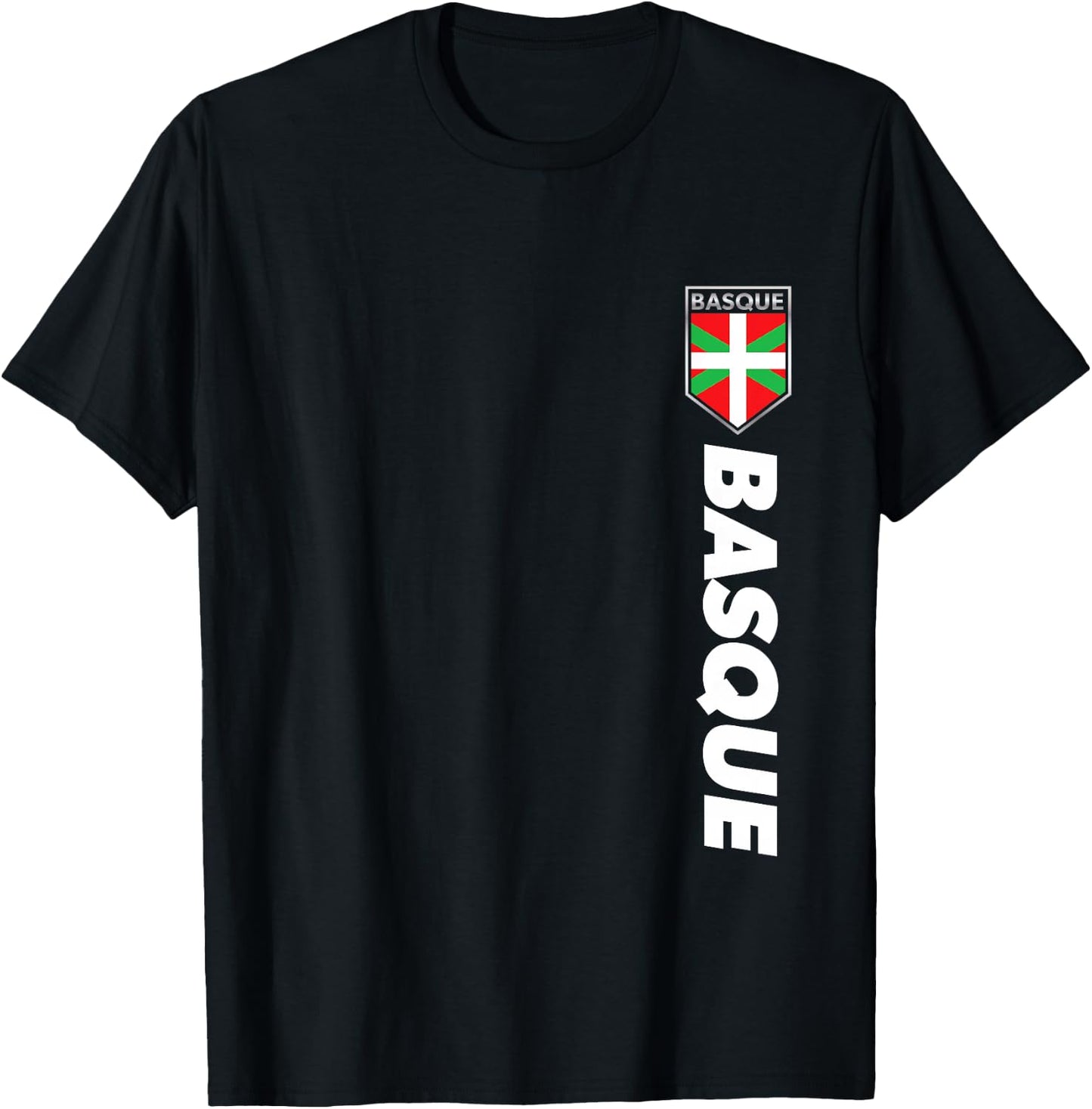 Basque Spain Victory Basque Football Jersey Style T-Shirt - T-Shirt | Black