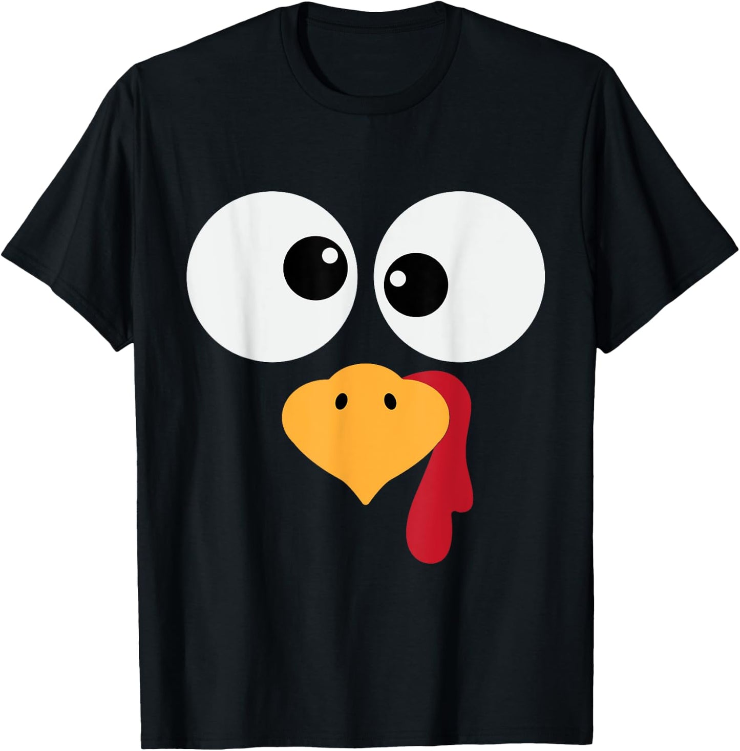 Funny Turkey Face Halloween Costume T-Shirt - T-Shirt | Black