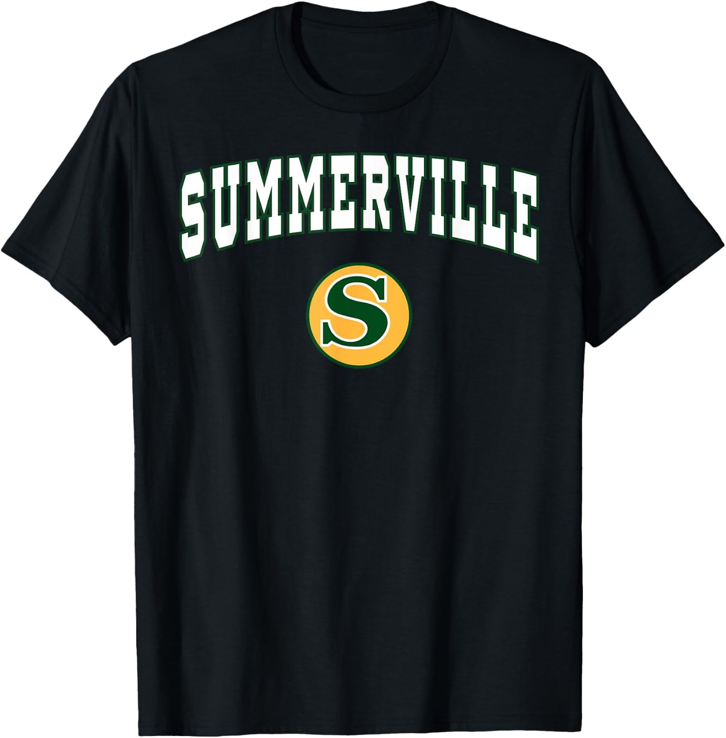 Summerville High School Green Waves C2 T-Shirt - T-Shirt | Black