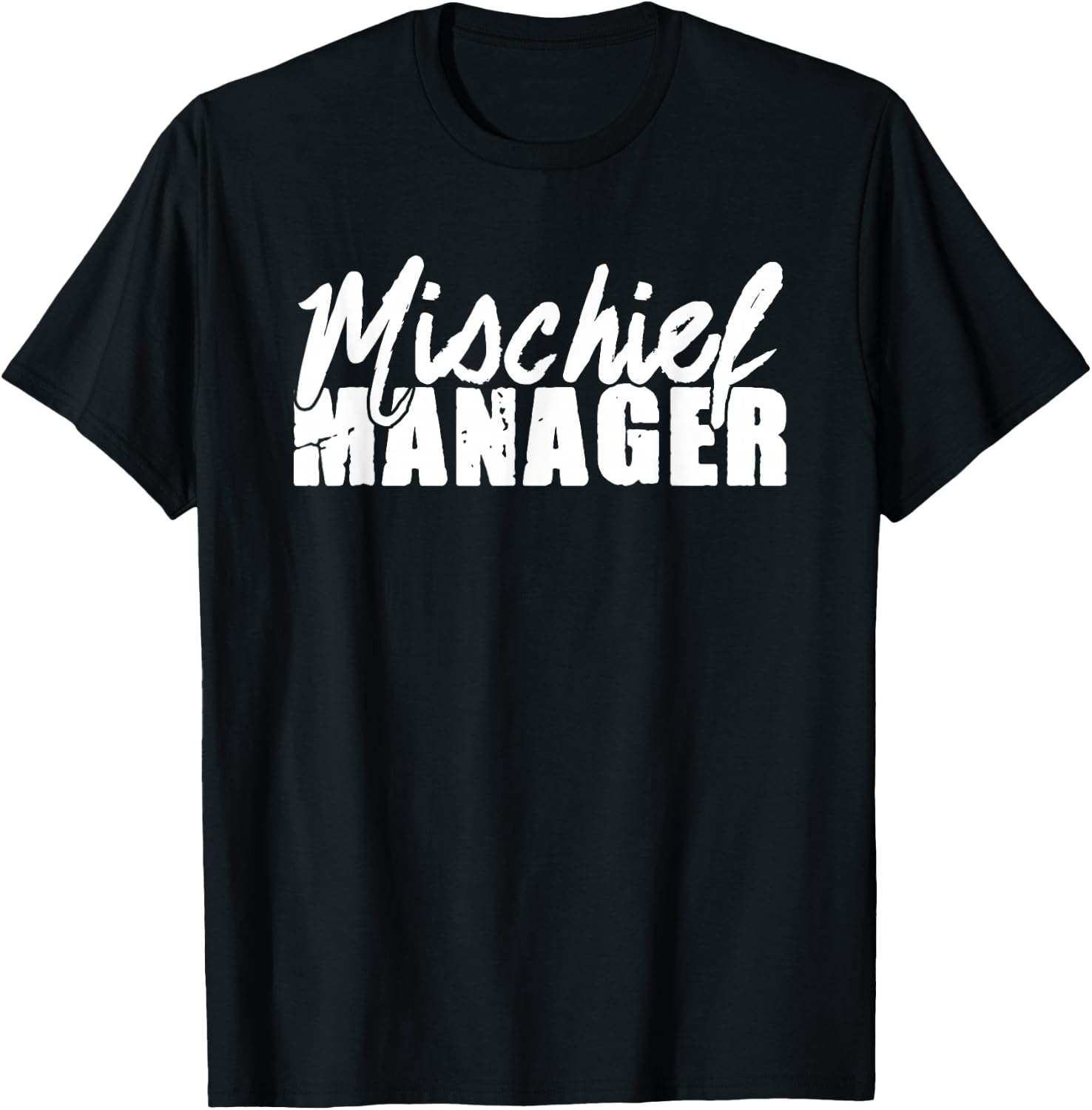 Mischief Manager Husband Wife T-Shirt - T-Shirt | Black