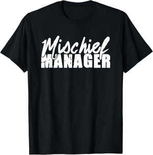 Mischief Manager Husband Wife T-Shirt - T-Shirt | Black