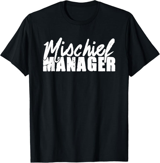 Mischief Manager Husband Wife T-Shirt - T-Shirt | Black
