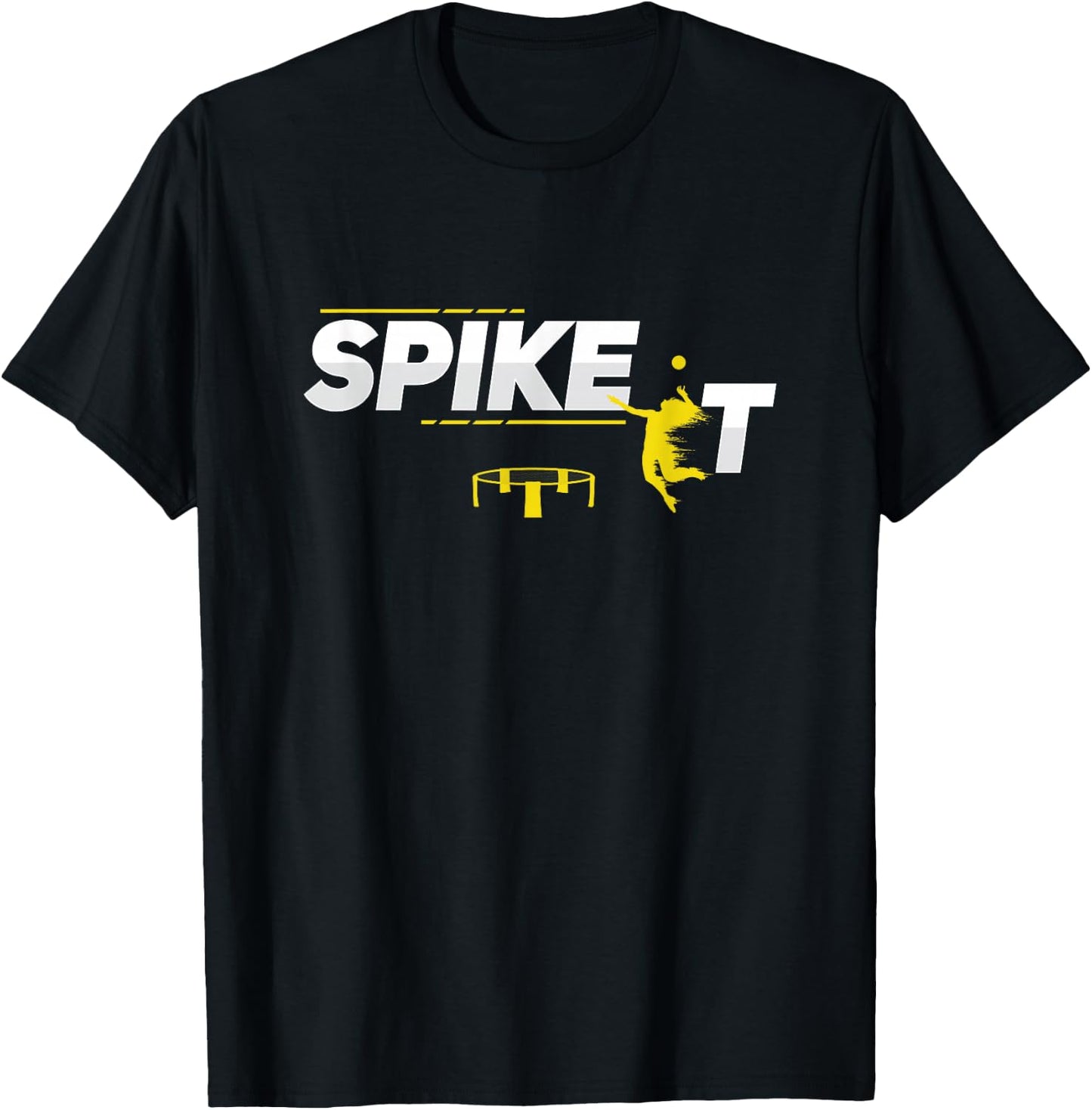 Spike It Round Net T-Shirt - T-Shirt | Black