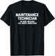 Maintenance Technician funny maintenance mechanic T-Shirt - T-Shirt | Black