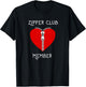 Zipper Club Member Graphic Heart Surgery Survivor T-Shirt - T-Shirt | Black