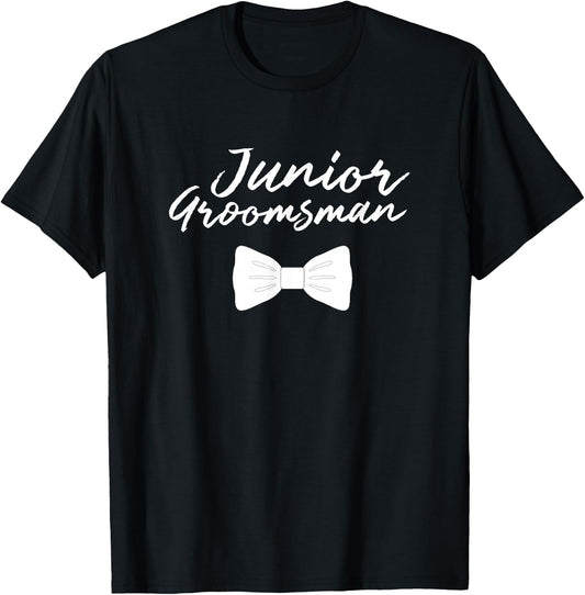 Junior Groomsman Wedding T Shirt For Boys T-Shirt - T-Shirt | Black