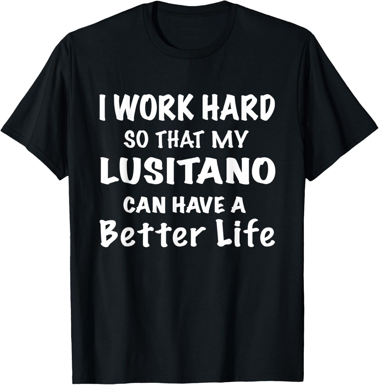Horse saying Lusitano horse riding for riders and riders T-Shirt - T-Shirt | Black