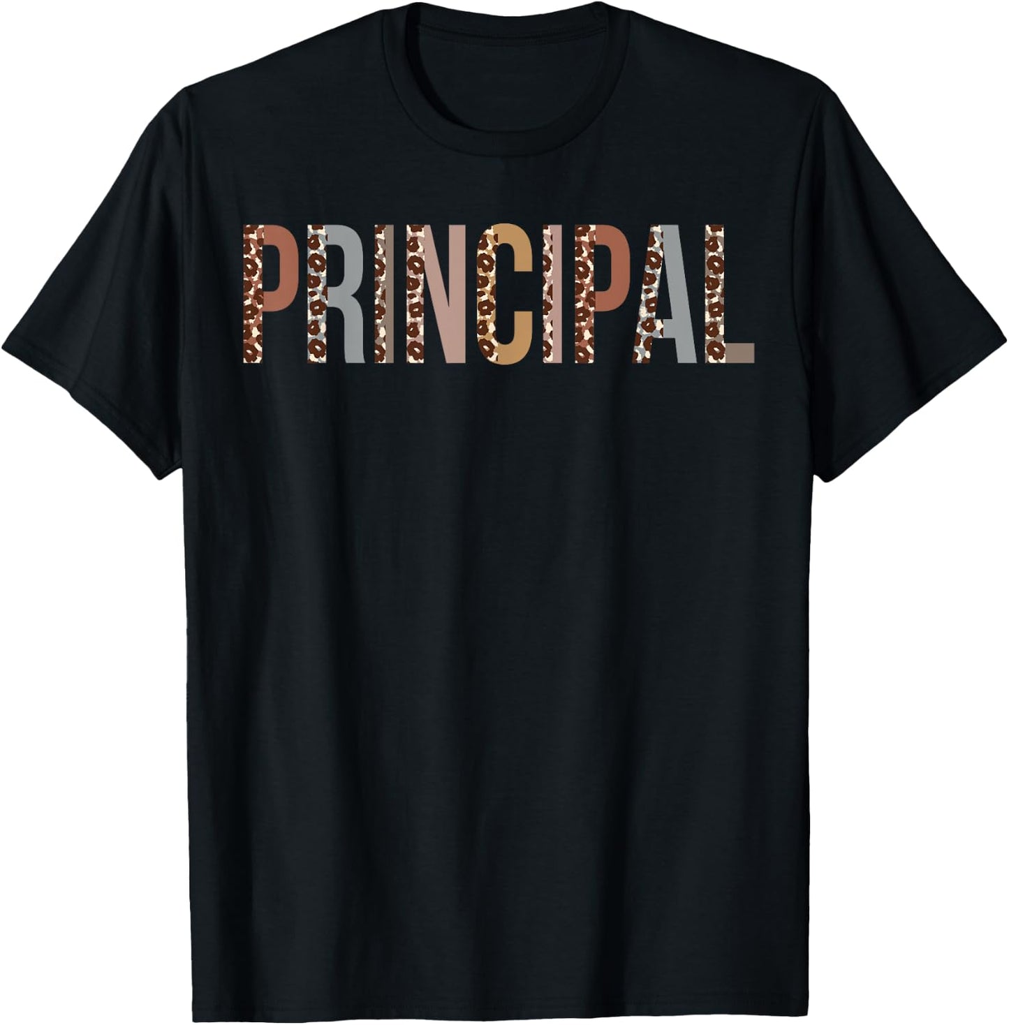 Principal Leopard Appreciation Apparel For Work T-Shirt - T-Shirt | Black