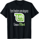 Linux Mint w/ slogan From freedom came elegance T-Shirt - T-Shirt | Black