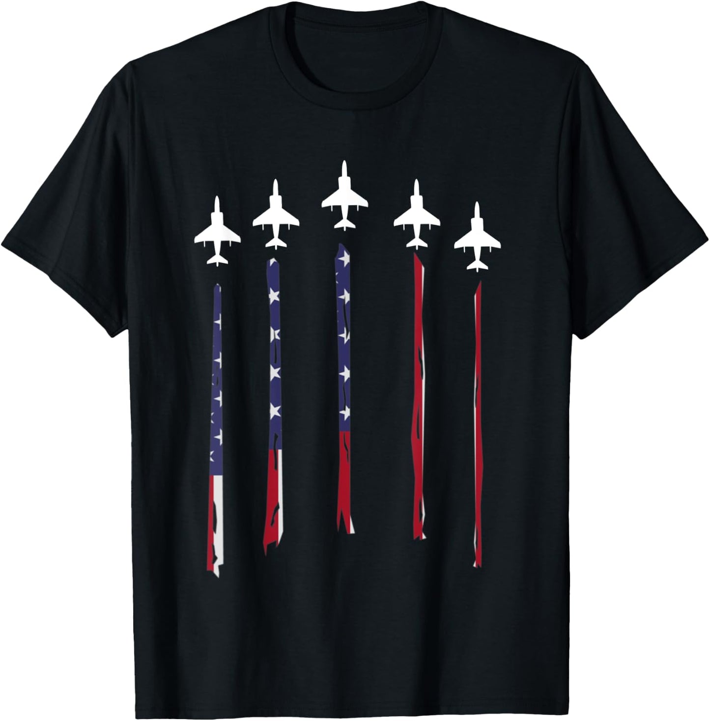 AV-8B Harrier Flag T-Shirt - T-Shirt | Black