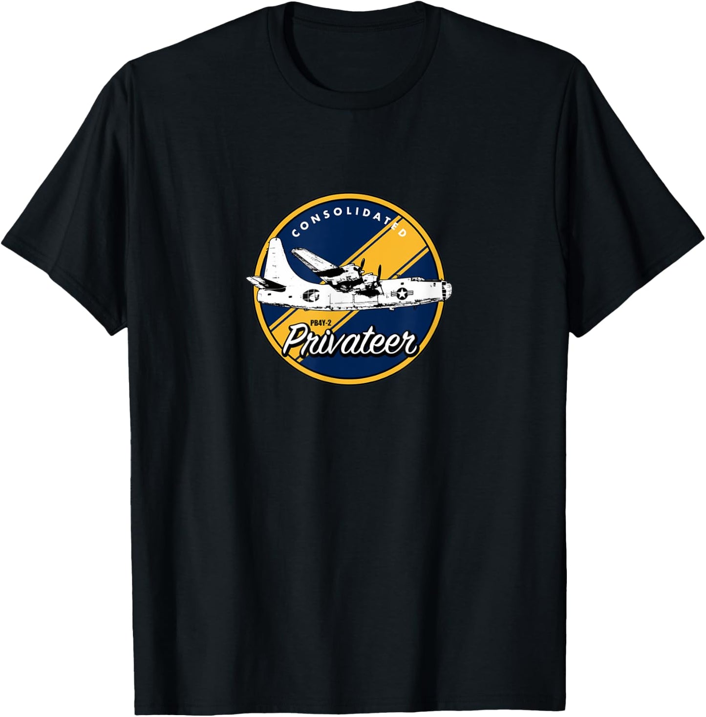WWII Consolidated PB4Y-2 Privateer Veteran Veterans Day Xmas T-Shirt - T-Shirt | Black