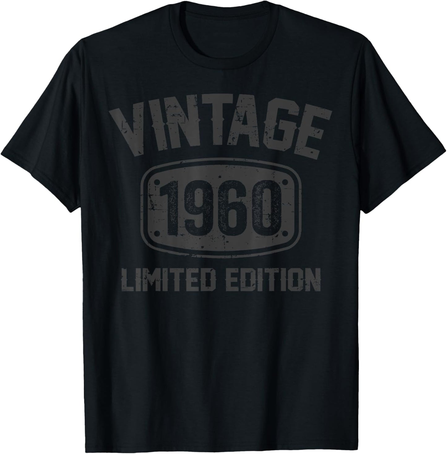 62 Years Old Vintage 1960 Limited Edition 62th Birthday T-Shirt - T-Shirt | Black