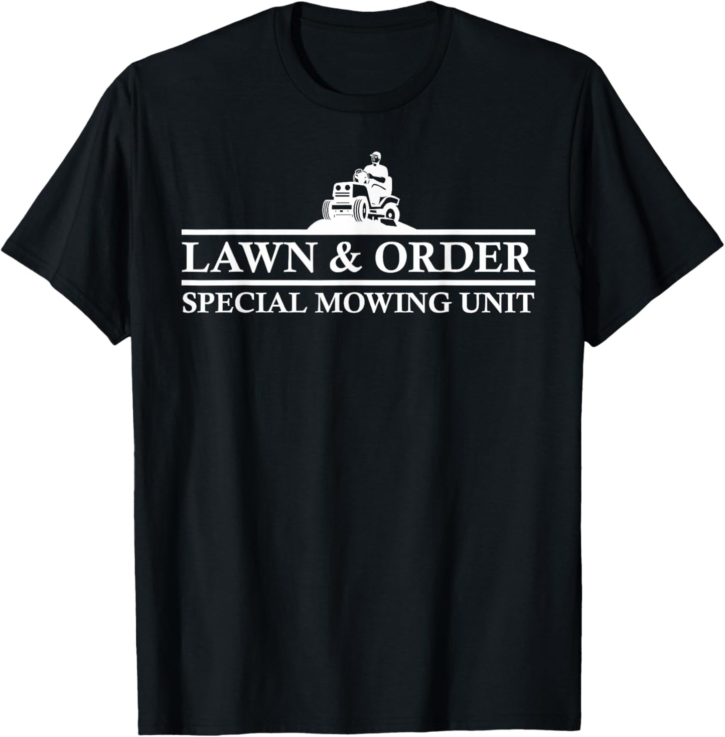 Fun Lawn Mower Lawn T-Shirt - T-Shirt | Black