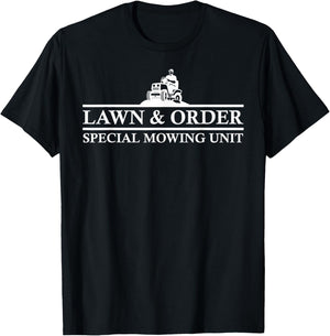 Fun Lawn Mower Lawn T-Shirt - T-Shirt | Black