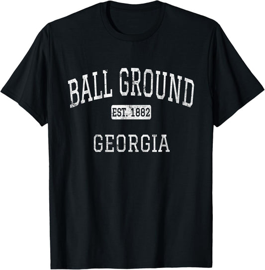 Ball Ground Georgia GA Vintage T-Shirt - T-Shirt | Black