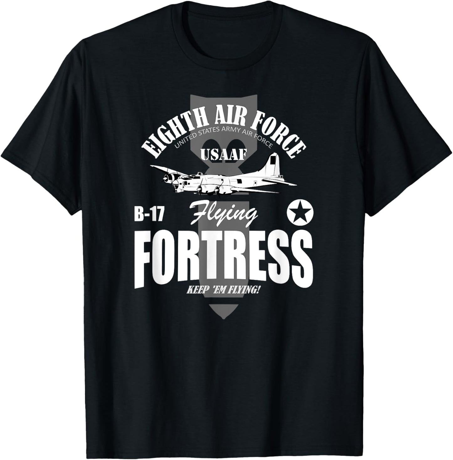 B-17 Flying Fortress T-Shirt - T-Shirt | Black