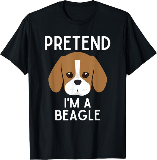 Halloween Beagle Costume Men Women Adult Beagle T-Shirt - T-Shirt | Black