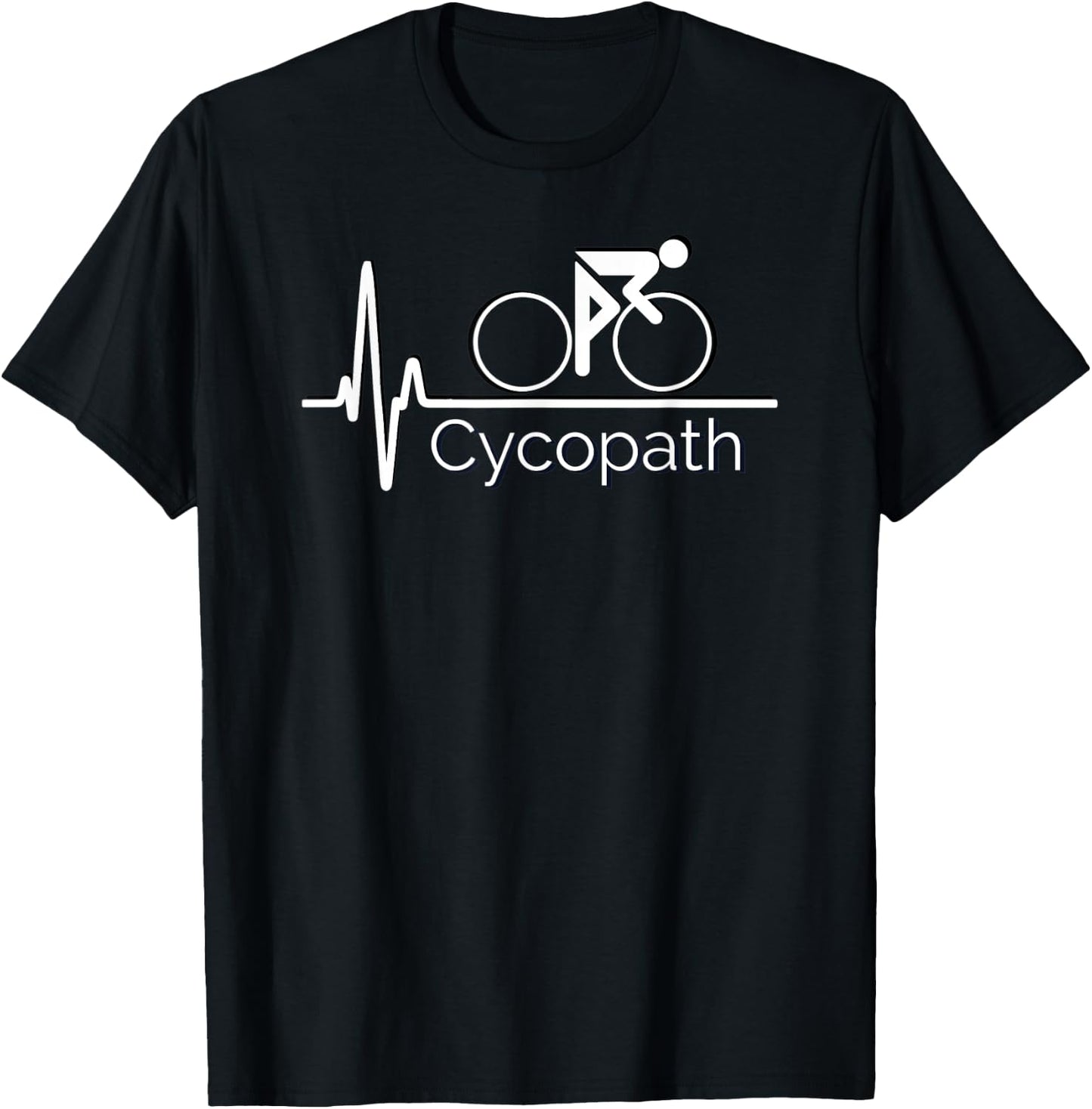 NoneBetter Cycopath Cycling - Black, 3X-Large, -Adults T-Shirt - T-Shirt | Black