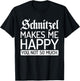 Schnitzel makes me happy you not so much Schnitzel T-Shirt - T-Shirt | Black