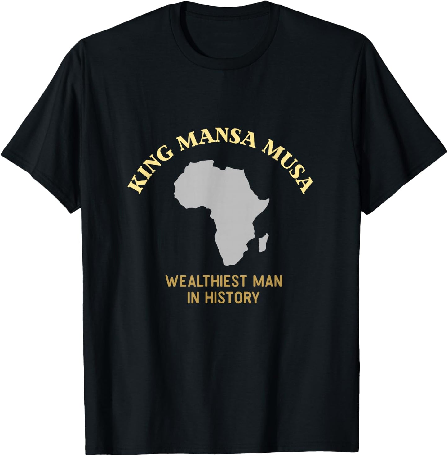 Mansa Musa King of Mali Graphic Novelty T-Shirt - T-Shirt | Black