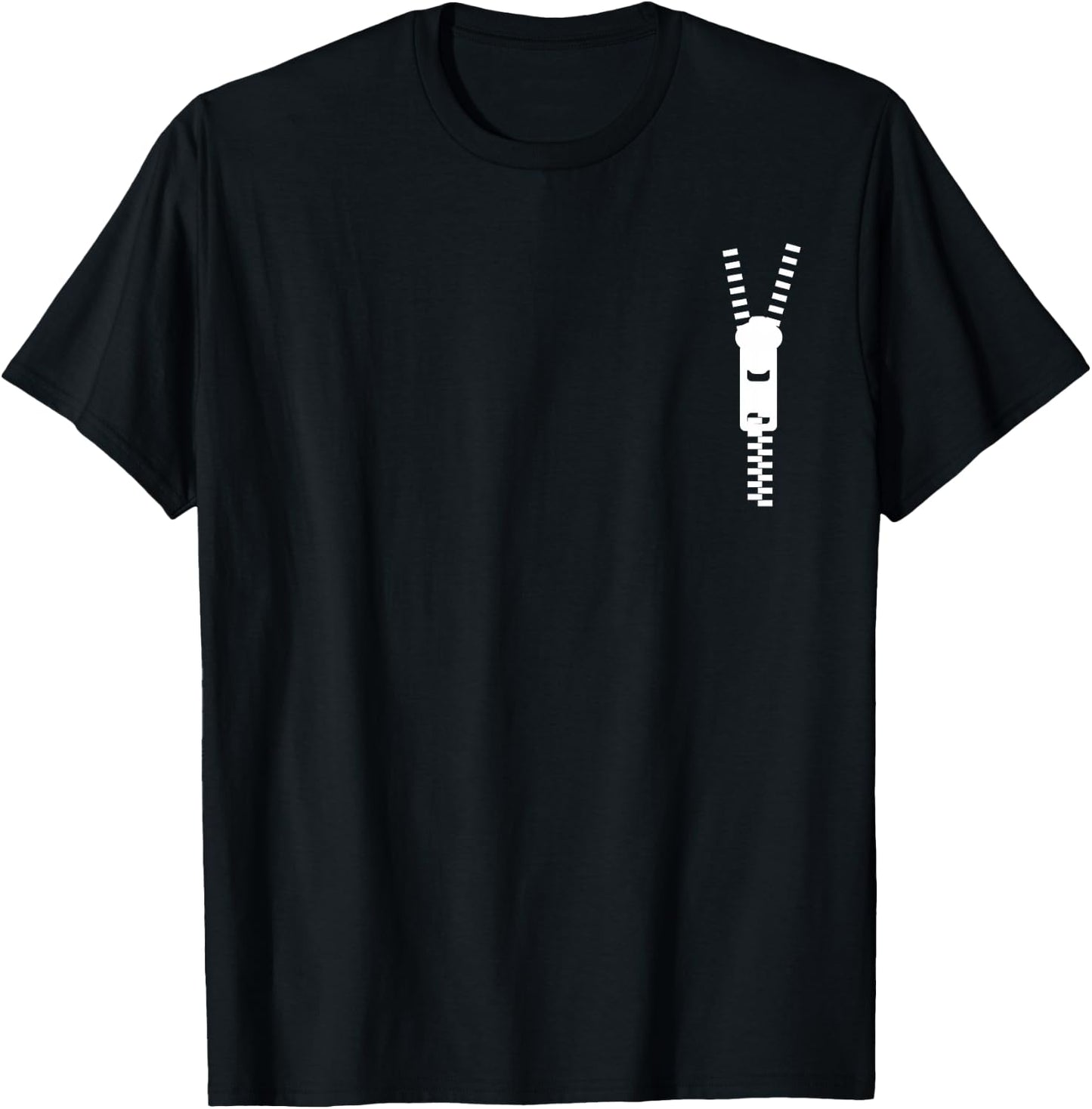 Open Heart Surgery Survivor Zipper Club Get Well Soon Design T-Shirt - T-Shirt | Black