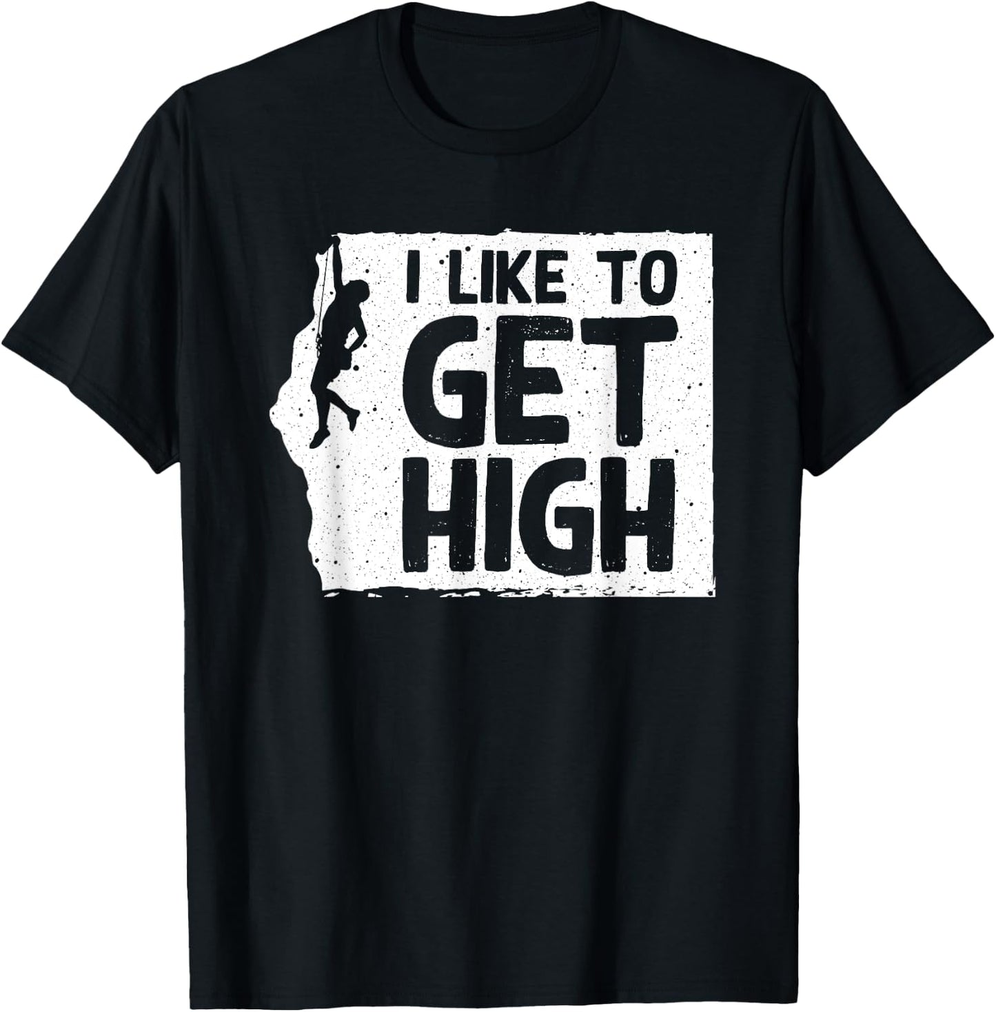 Funny Rock Climbing Women Mountain Indoor Bouldering T-Shirt - T-Shirt | Black