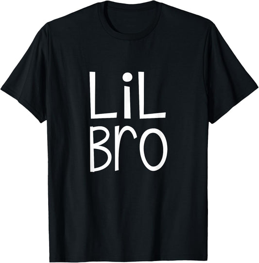 Lil Bro Little Brother Boys Matching Siblings Family T-Shirt - T-Shirt | Black