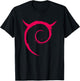 Linux lover Funny Debian Spiral Logo OpenSource Os T-Shirt - T-Shirt | Black
