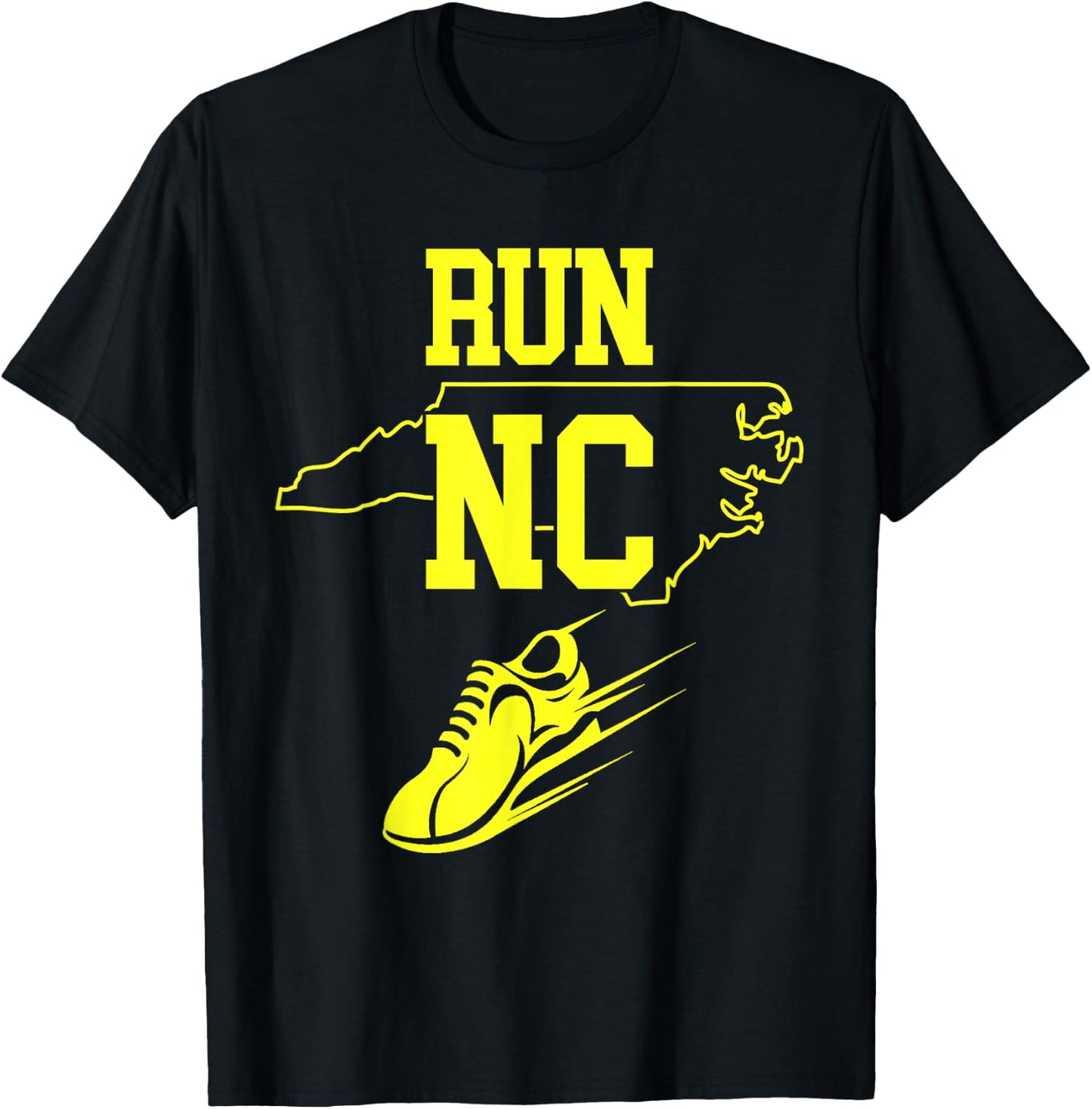 Running Shirt Run North Carolina Runners T-Shirt - T-Shirt | Black